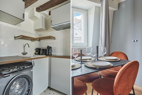 Charmant appartement, décoré avec goût et tout équipé, vous fera vivre une évasion parisienne intense et incontournable. Situé dans le célèbre 